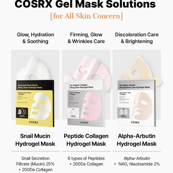 COSRX The Alpha-Arbutin Discoloration Care Hydrogel Mask