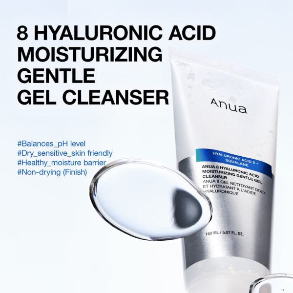 8 Hyaluronic Acid Moisturizing Gentle Gel Cleanser