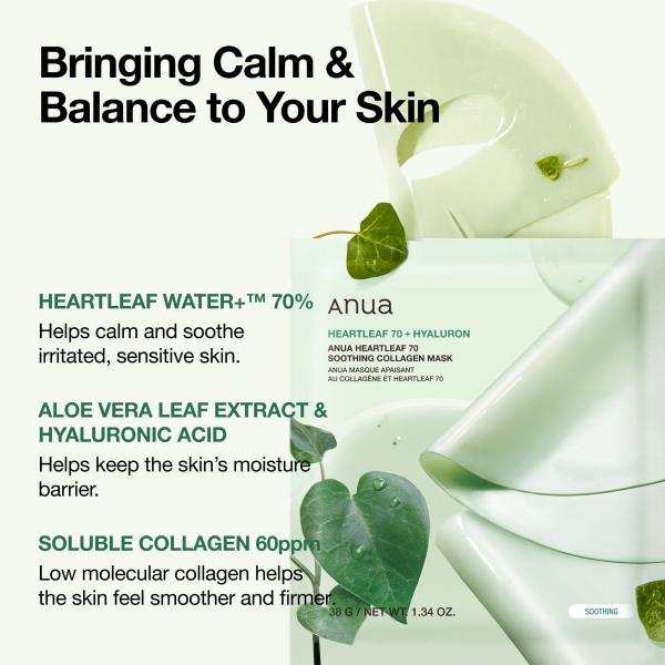 Heartleaf 70 Soothing Collagen Mask