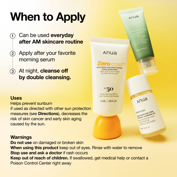 Zero-cast Moisturizing Finish Sunscreen