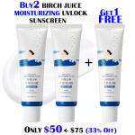 [ROUND LAB] [3X] Birch Juice Moisturizing UV LOCK SPF 45 Broad spectrum -1X FREE