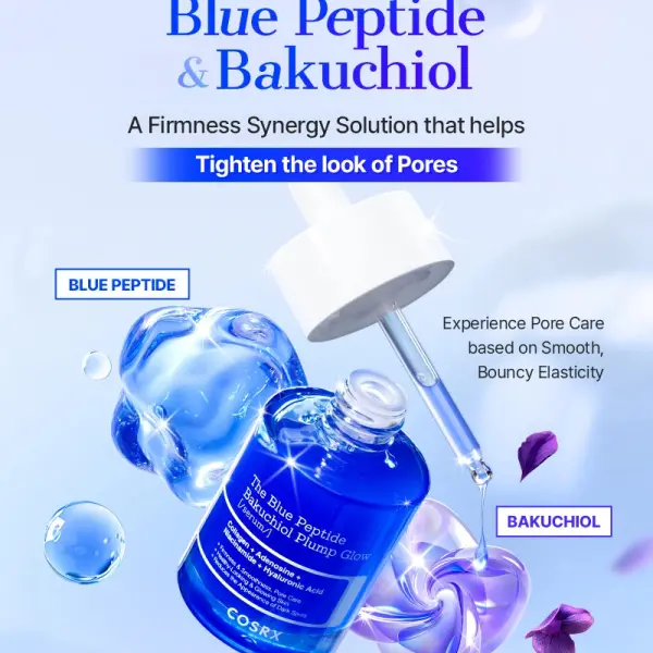 COSRX The Blue Peptide Bakuchiol Plump Glow Serum