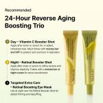 Reverse Aging Boosting Trio, Anti-Aging, Fine Lines Eraser, Vitamin C + Glutathione + Retinal + Caffeine + Peptides for Youthful Skin