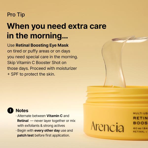 Reverse Aging Boosting Trio, Anti-Aging, Fine Lines Eraser, Vitamin C + Glutathione + Retinal + Caffeine + Peptides for Youthful Skin