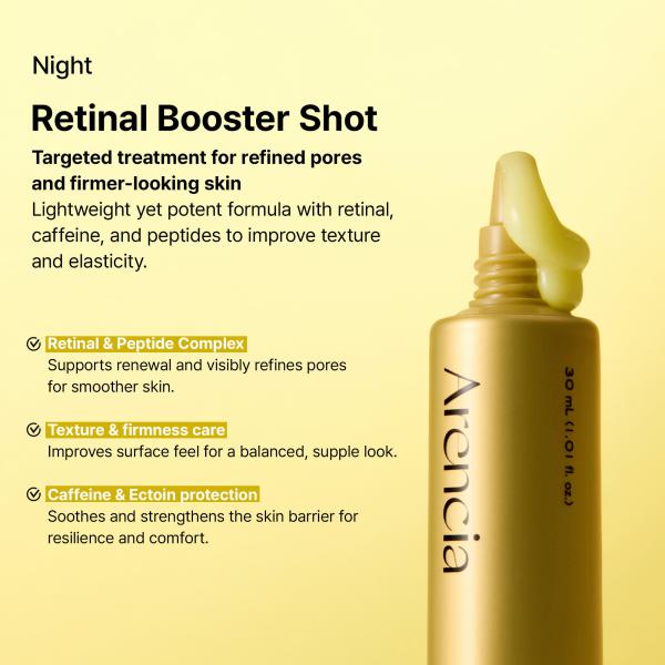 Reverse Aging Boosting Trio, Anti-Aging, Fine Lines Eraser, Vitamin C + Glutathione + Retinal + Caffeine + Peptides for Youthful Skin