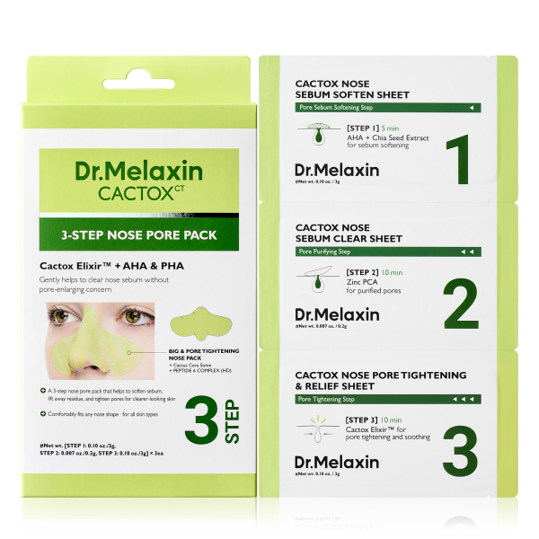 Bundle Only $9 Special: Cactox 3-Step Nose Mask Pack
