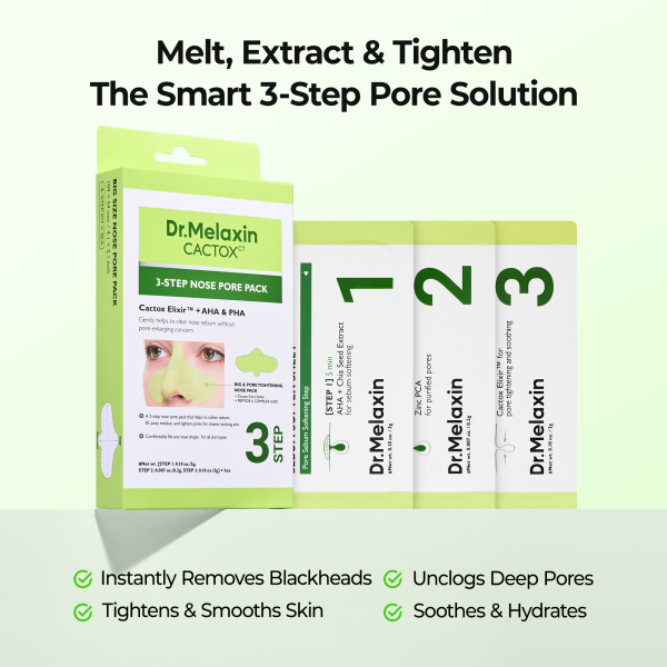 Bundle Only $9 Special: Cactox 3-Step Nose Mask Pack