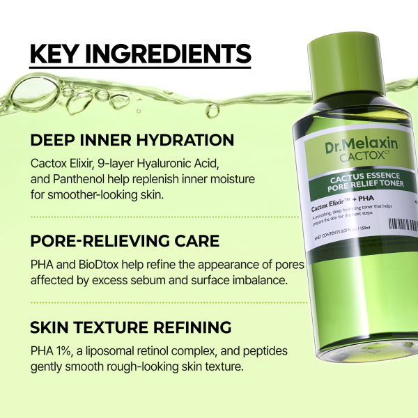 Bundle Only $9 Special: Cactox Essence Pore Relief Toner