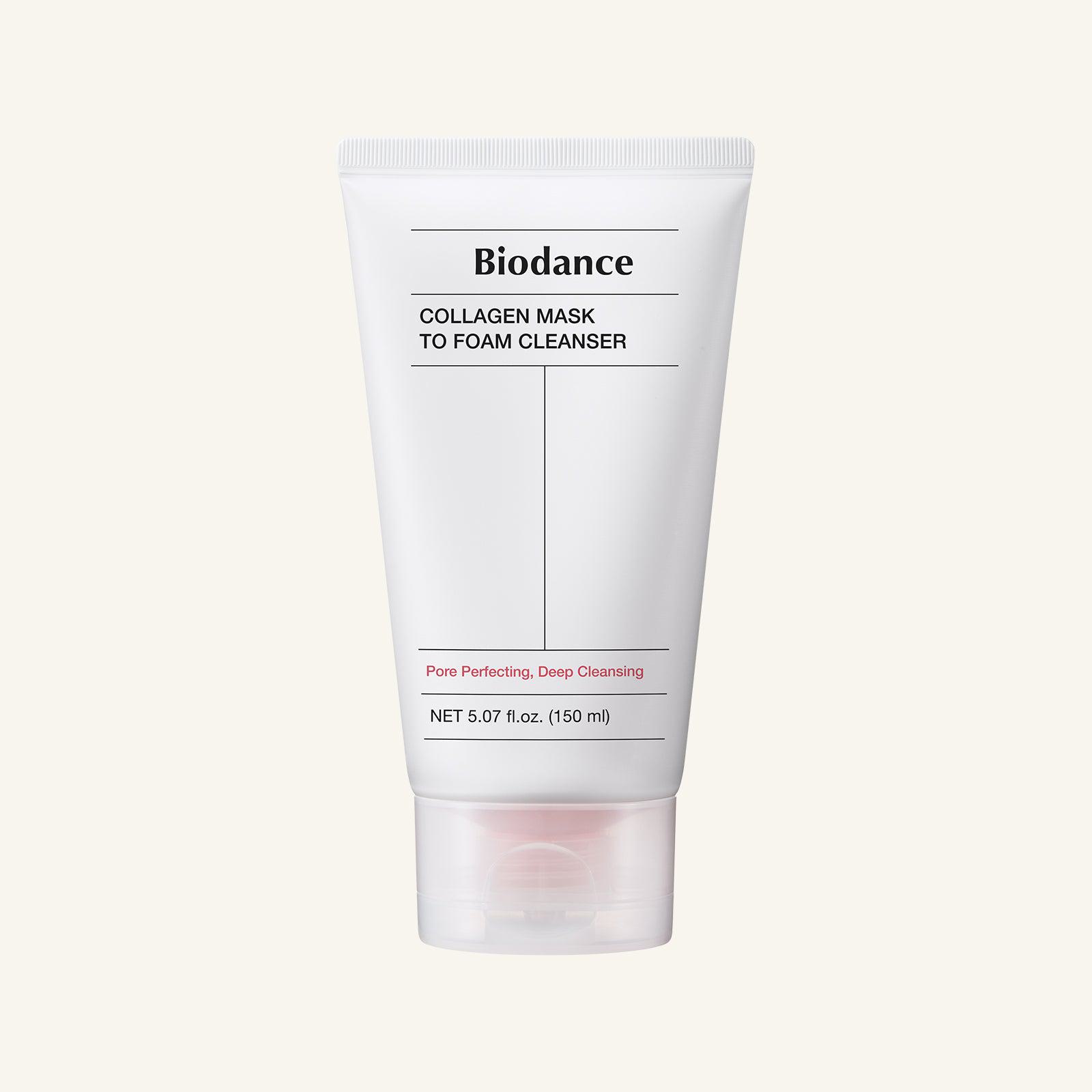 Collagen Mask to Foam Cleanser