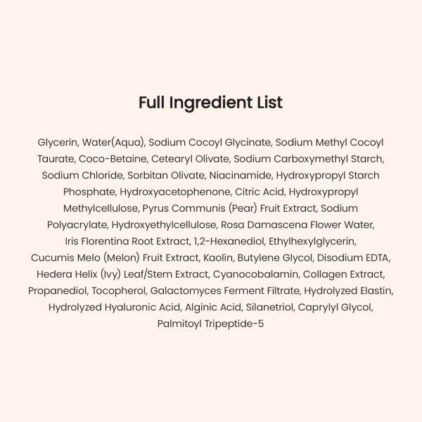 Collagen Mask to Foam Cleanser
