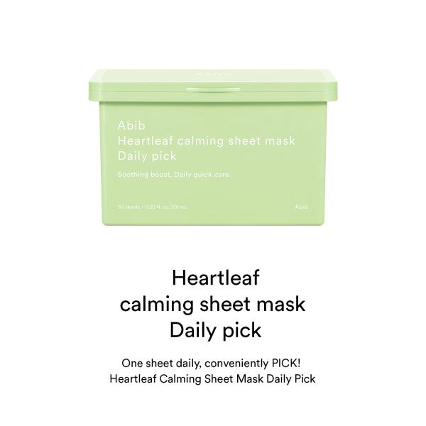 Heartleaf calming sheet mask Daily pick