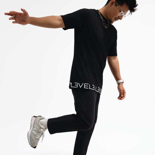 L3VEL3™ Premium Logo Strip tee