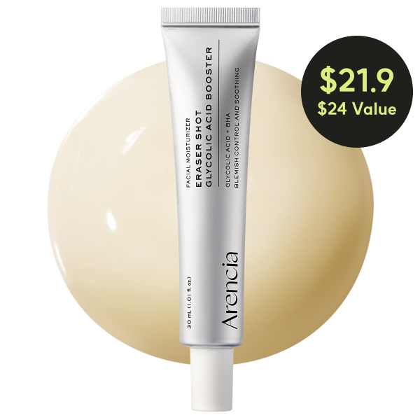 Eraser Shot Glycolic Acid Booster, Daily Clarifying Multi-Acid Formula for Smoother, Clear-Looking Skin, 1.01 fl. oz.