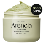 Arencia Fresh Green Rice Mochi Cleanser, Gentle Daily Cleanser for Congestion-Prone Skin, 1.76oz / 4.23oz