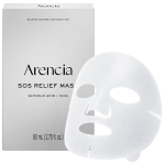SOS Relief Mask, Pore Reset Sheet Mask for Oily &amp; Congestion-Prone Skin with Glycolic Acid, BHA, PHA, Centella &amp; Ceramide, 4 Sheets