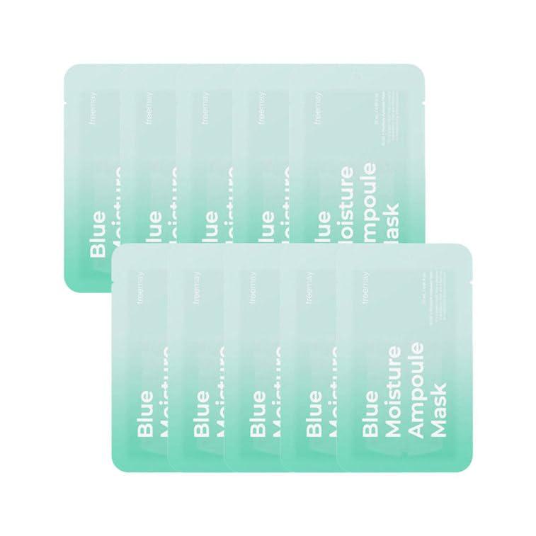FREEMAY-Blue Moisture Ampoule Mask Sheets (10sheets)