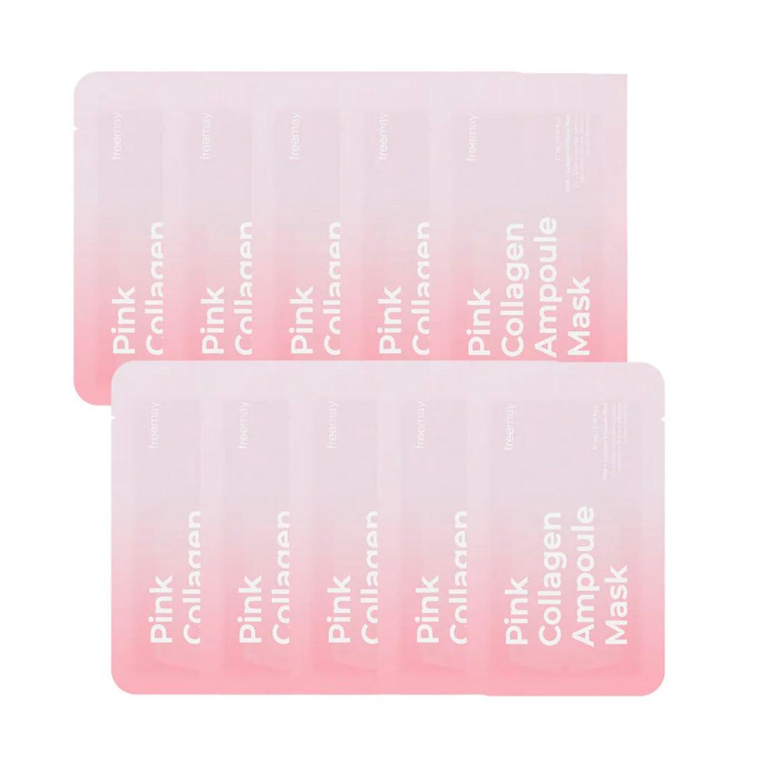 FREEMAY-Pink Collagen Mask sheets (10sheets)