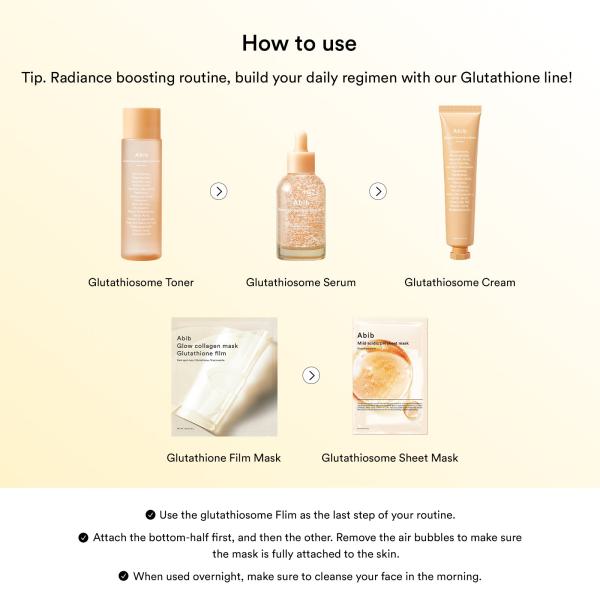Glow collagen mask Glutathione film