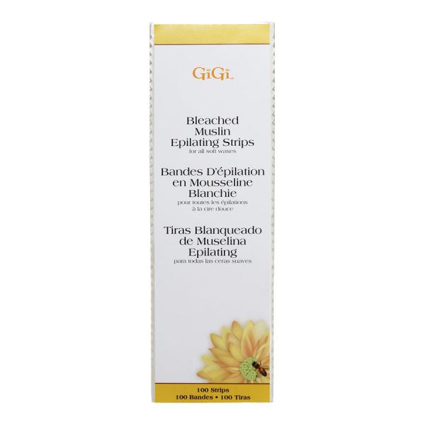 Bleached Muslin Epilating Strips, Large