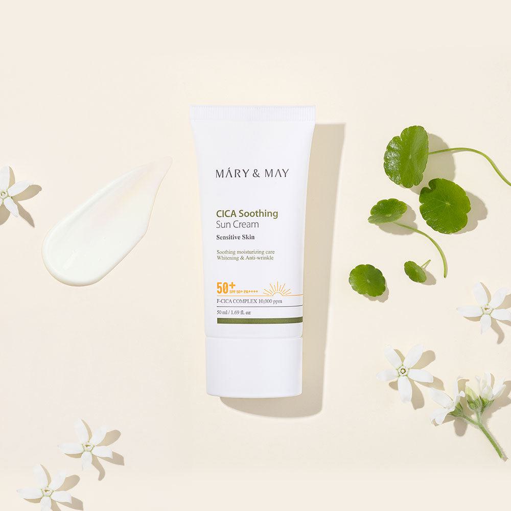 Mary&amp;May Vegan CICA Soothing Sun Cream SPF50+ PA++++