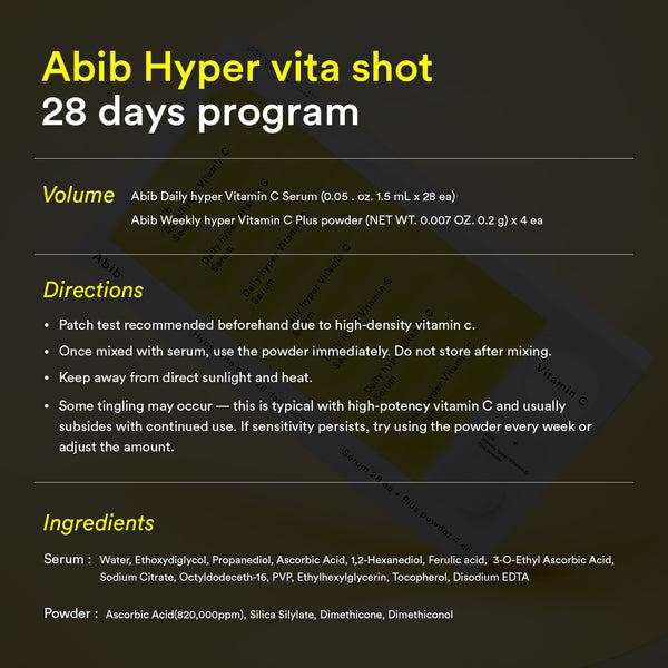Hyper vita shot 28 days program