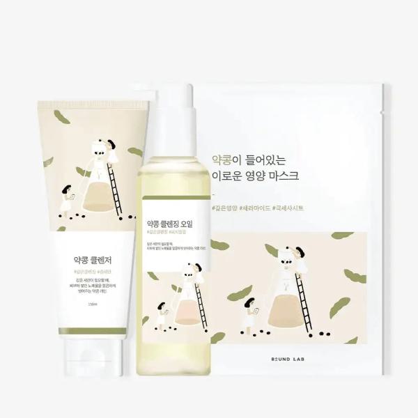 Soybean Oil Cleanser + Facial Cleanser Double Cleansing Routine