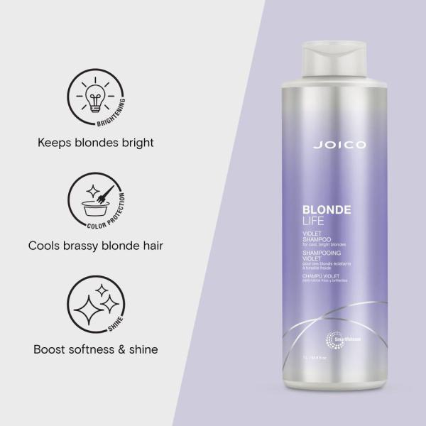 Blonde Life Violet Shampoo / 33.8 fl. oz. - 1 Liter by Joico