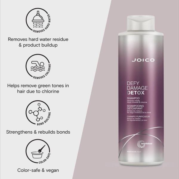 Defy Damage Detox Shampoo / 33.8 fl. oz. - 1 Liter by Joico