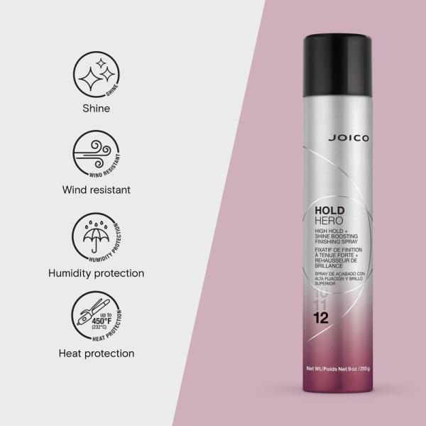 Joico Hold Hero High Hold + Shine Boosting Finishing Spray / 9 oz.