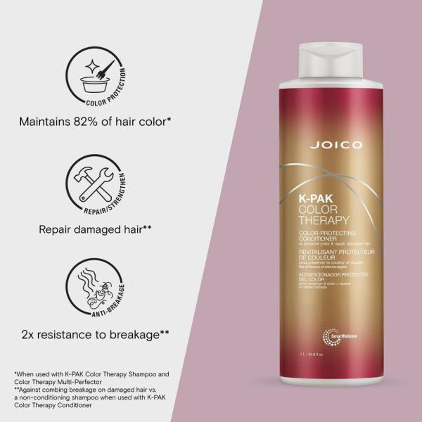 K-PAK Color Therapy Color-Protecting Conditioner / 33.8 fl. oz. - 1 Liter by Joico