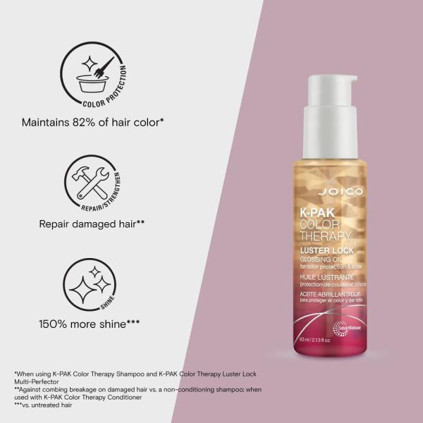 K-PAK Color Therapy Luster Lock Glossing Oil / 2.13 oz. by Joico