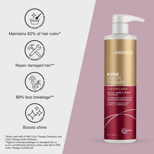 K-PAK Color Therapy Luster Lock Instant Shine &amp; Repair Treatment / 16.9 oz. by Joico