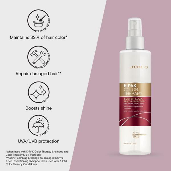 K-PAK Color Therapy Luster Lock Multi-Perfector Daily Shine &amp; Protect Spray / 6.7 oz. by Joico
