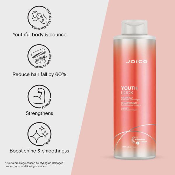 YouthLock Shampoo / 33.8 fl. oz. - 1 Liter by Joico