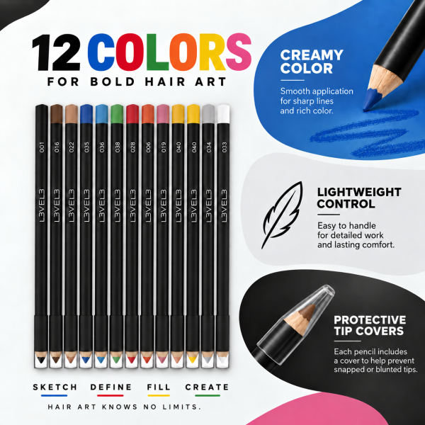 Color Liner Pencils - 12 Pc