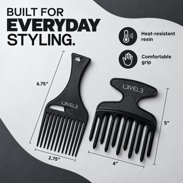 Hair Pick Comb Set - 2 Pc