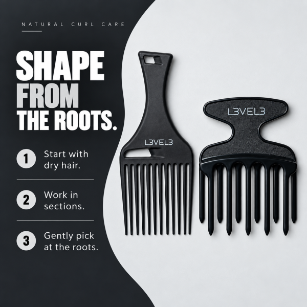 Hair Pick Comb Set - 2 Pc