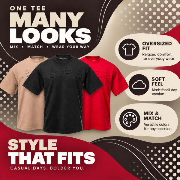 Oversized Logo Tee Mix &amp; Match Bundle 3-Pack