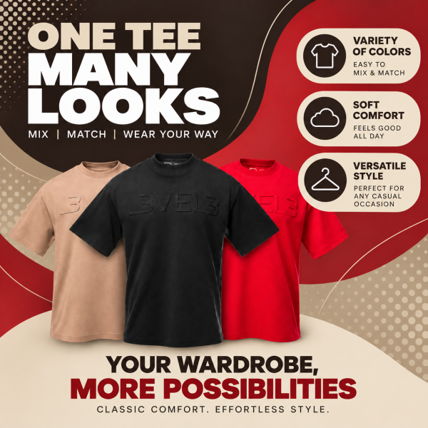 Oversized Logo Tee Mix &amp; Match Bundle 3-Pack