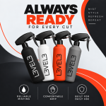 Rubberized Spray Bottles 4-Pack