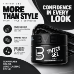 Tinted Hair Gel - Black Color