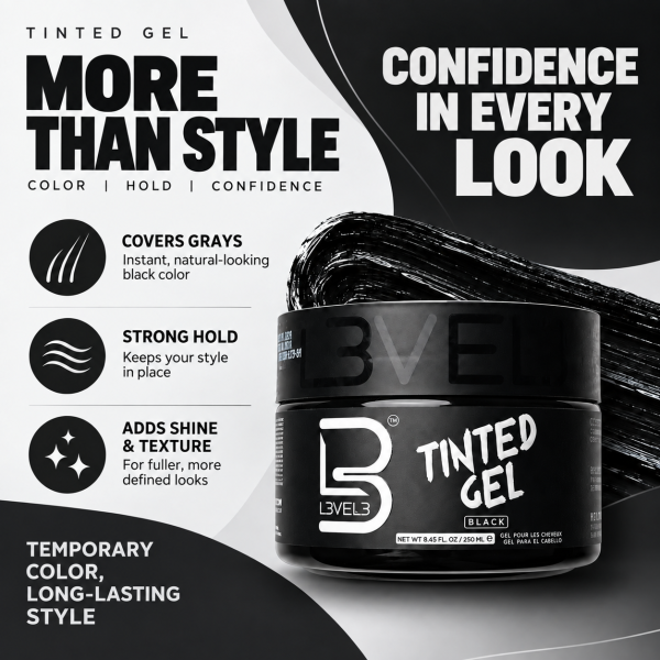 Tinted Hair Gel - Black Color