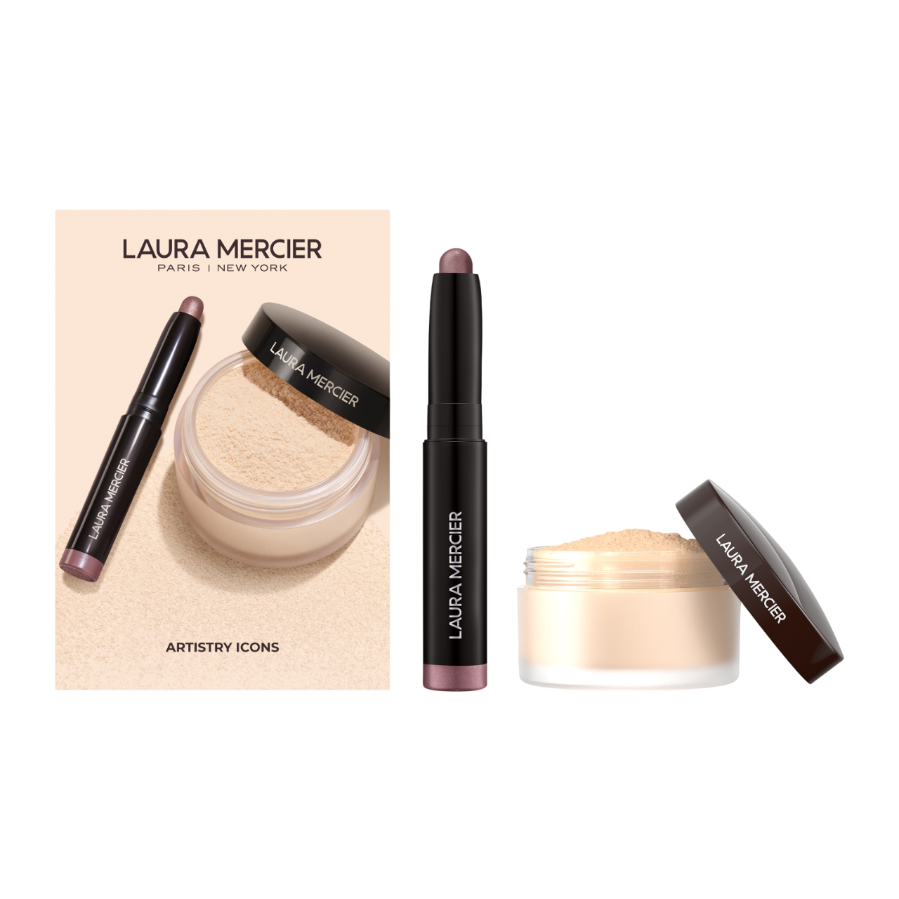 Artistry Icons Translucent Loose Setting Powder and Mini Caviar Stick Eye Shadow Set