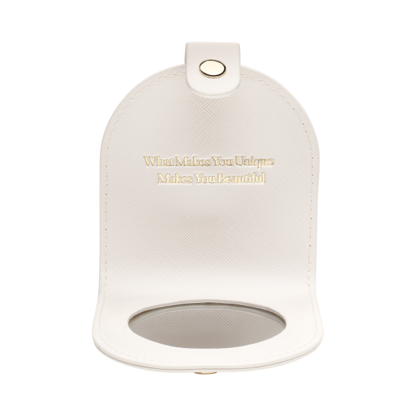 Cream Compact Mirror