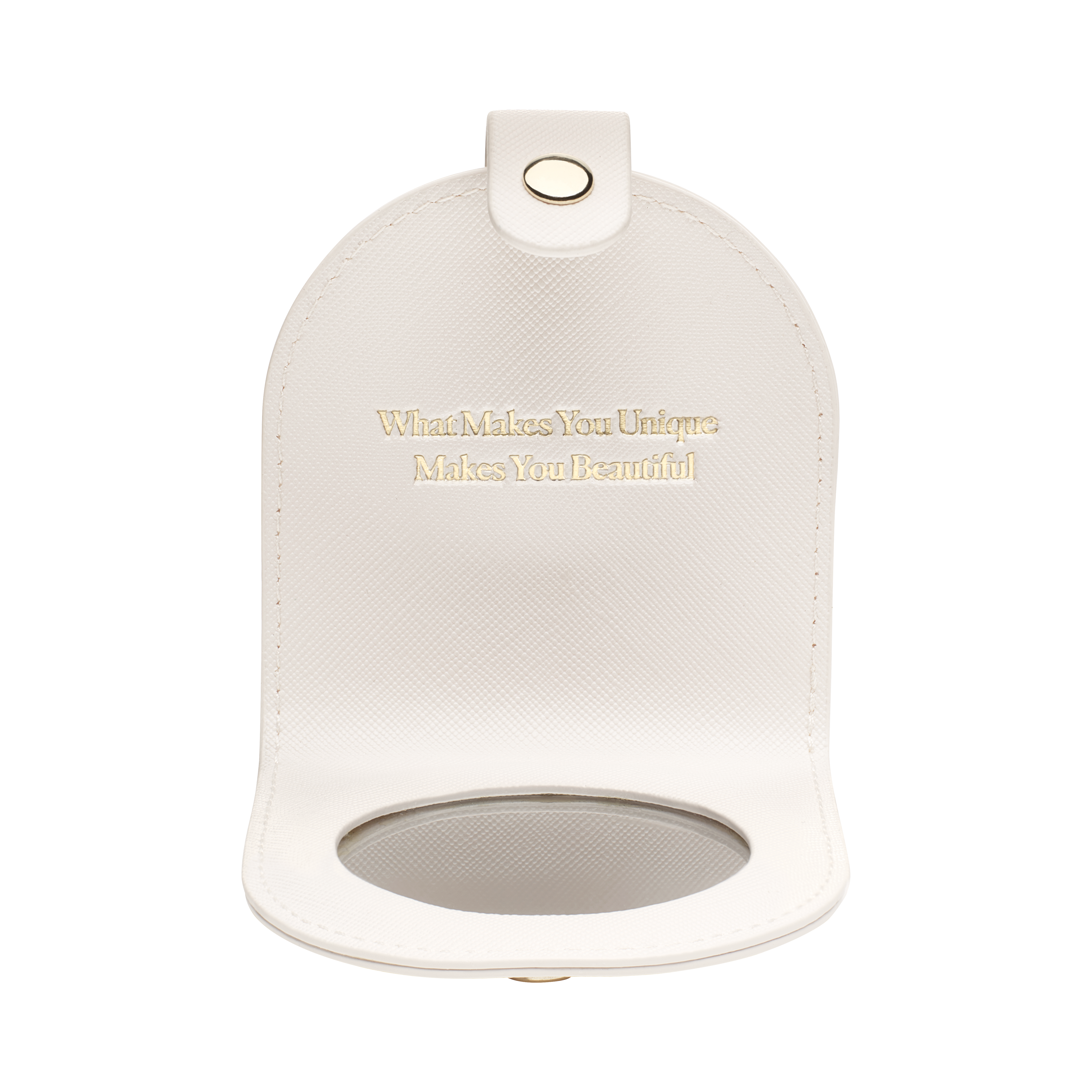 Cream Compact Mirror