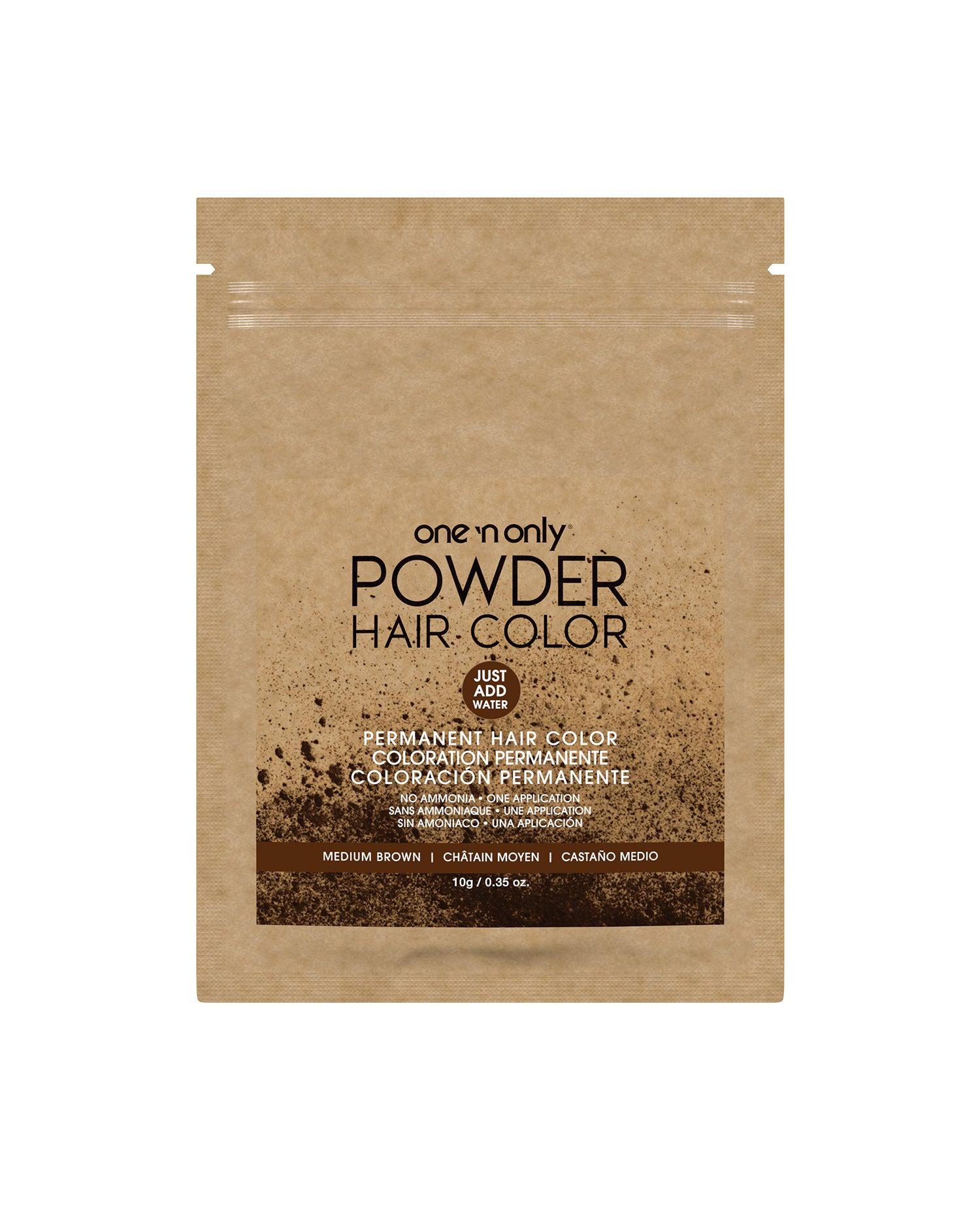 Permanent Powder Color Only Packet - Medium Brown