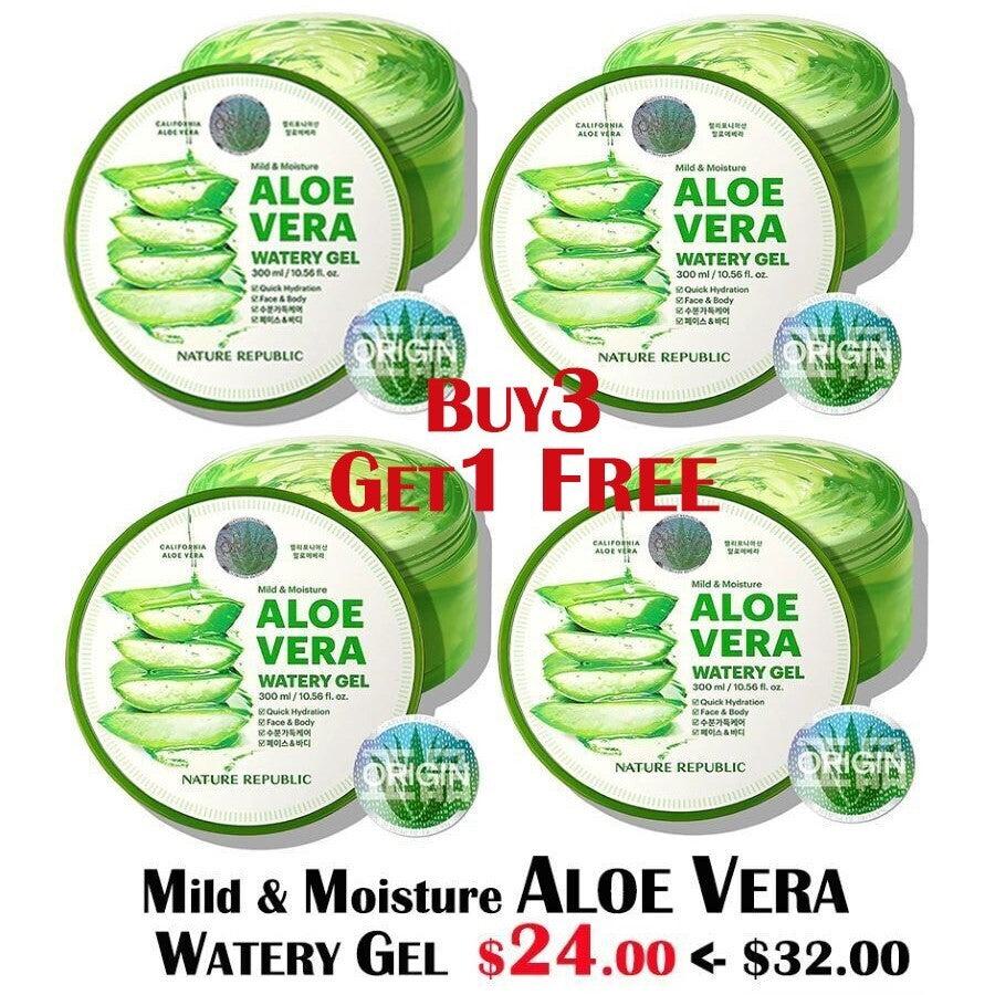 [4X] Mild &amp; Moisture Aloe Vera Watery Gel