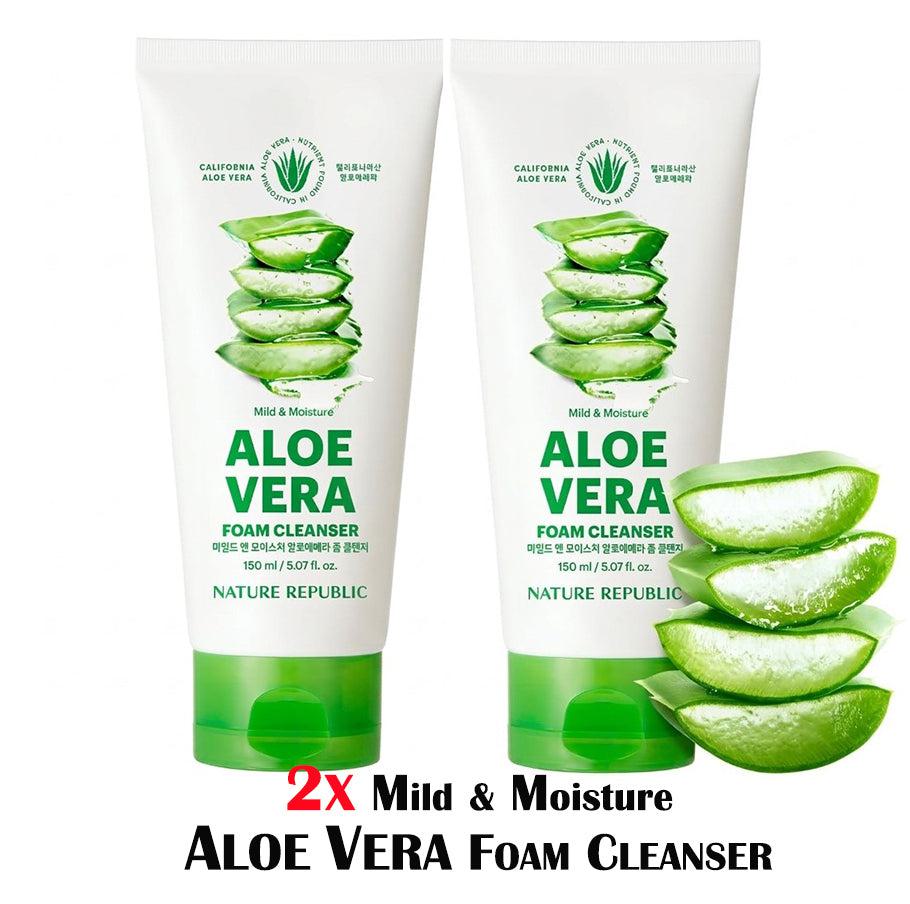 [2X] Mild &amp; Moisture ALOE VERA Foam Cleanser (NEW)