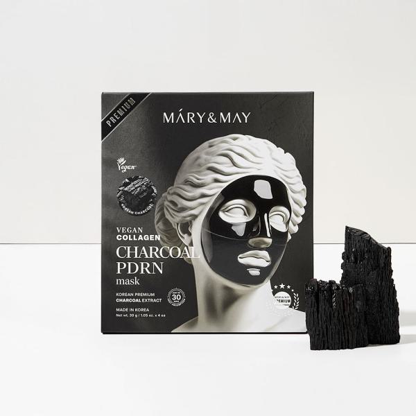 Mary&amp;May Vegan Collagen Charcoal PDRN Mask