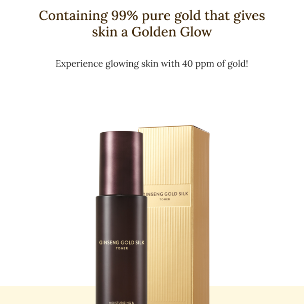 [THE BEGINNING OF A GOLDEN MIRACLE] Ginseng Gold Silk Toner